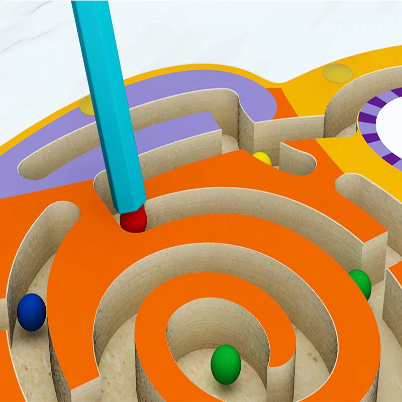 Wooden Magnetic Maze