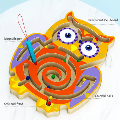 Wooden Magnetic Maze