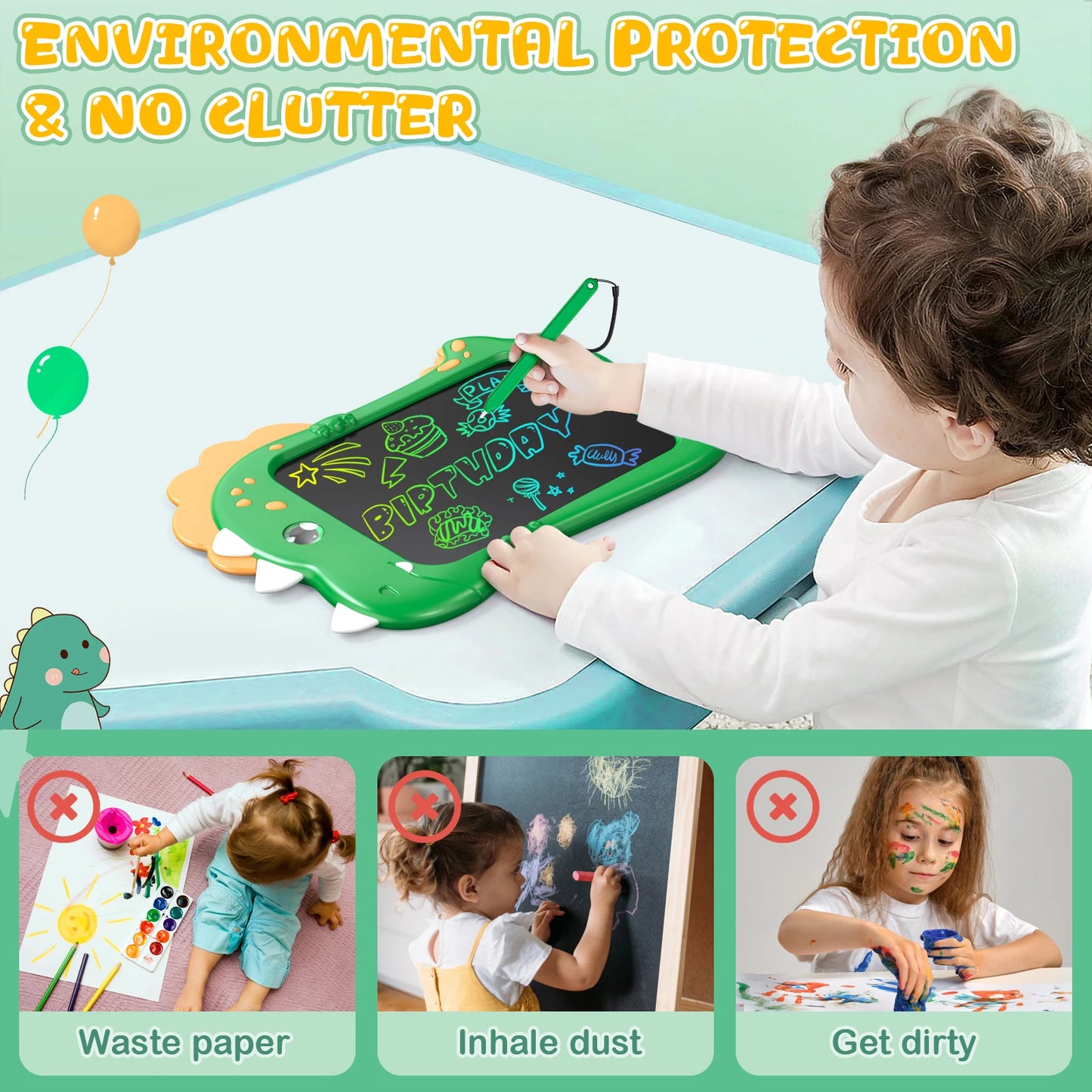 Erasable	Dinosaur	Drawing Pad
